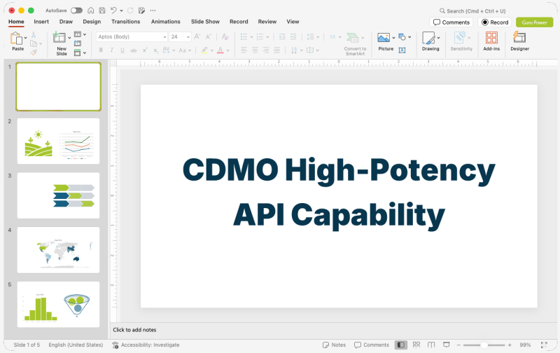 CDMO High-Potency API Capability Presentation