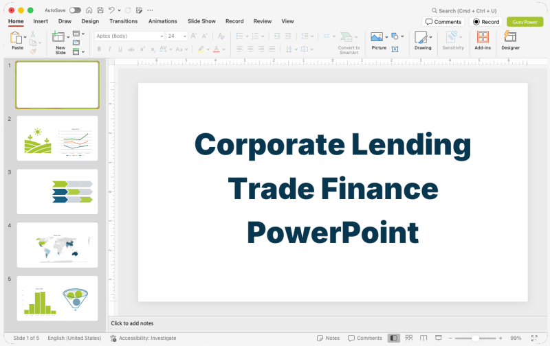 Corporate Lending Trade Finance PowerPoint