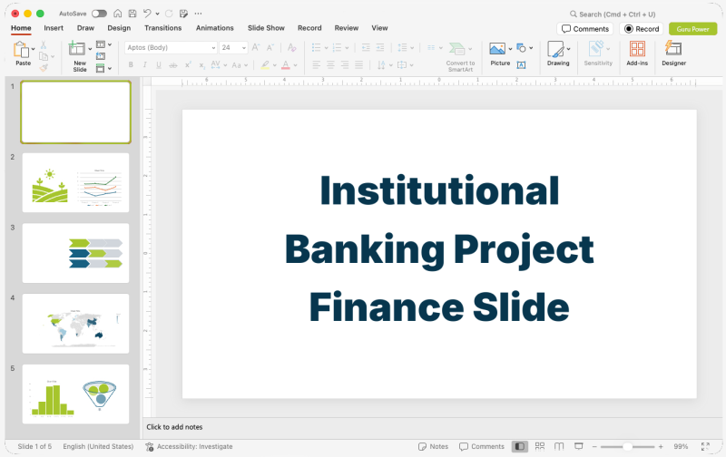 Institutional Banking Project Finance Slide-Deck