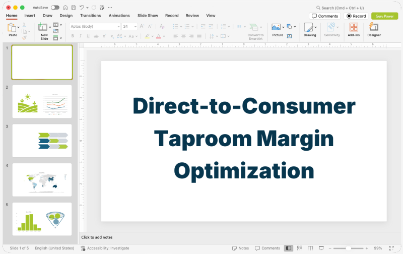 Direct-to-Consumer Taproom Margin Optimization