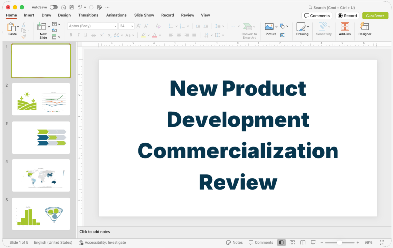 New Product Development Commercialization Review