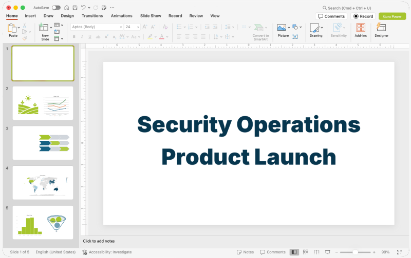 Security Operations Product Launch Pitch-Deck