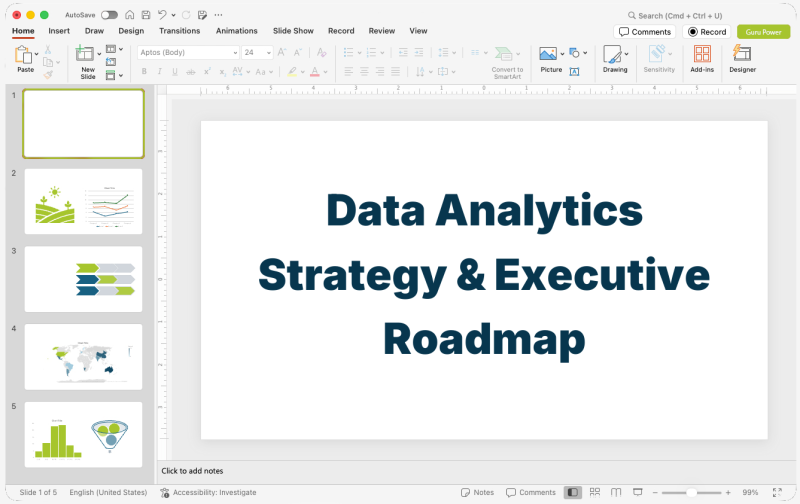Data Analytics Strategy & Executive Roadmap Presentation