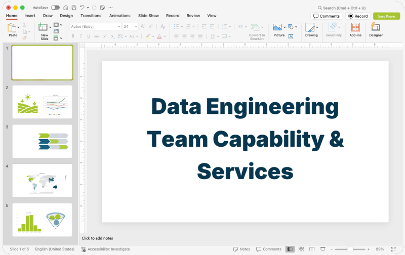 Data Engineering Team Capability & Services Presentation