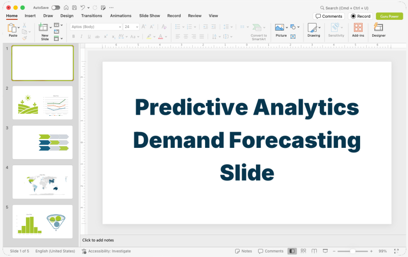 Predictive Analytics Demand Forecasting Slide-Deck