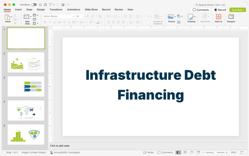 Infrastructure Debt Financing Presentation