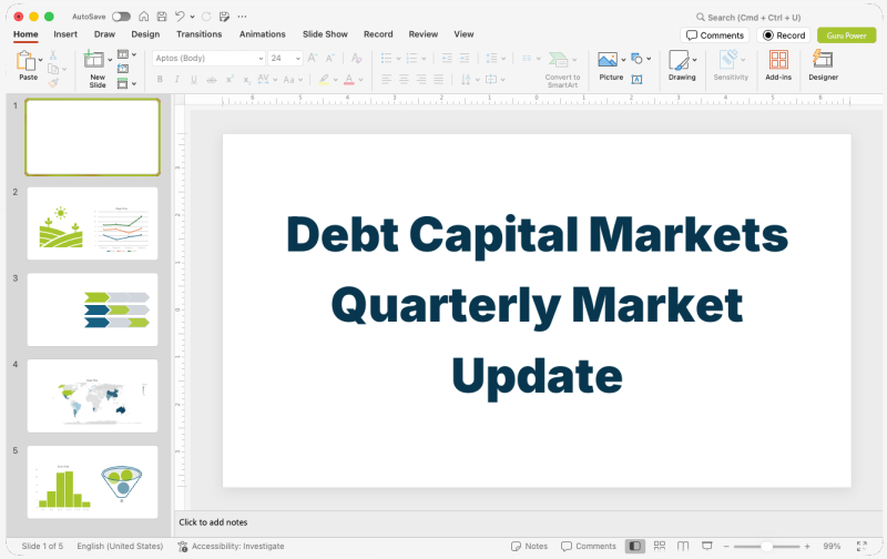 Debt Capital Markets Quarterly Market Update