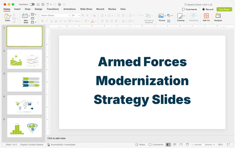 Armed Forces Modernization Strategy Slides