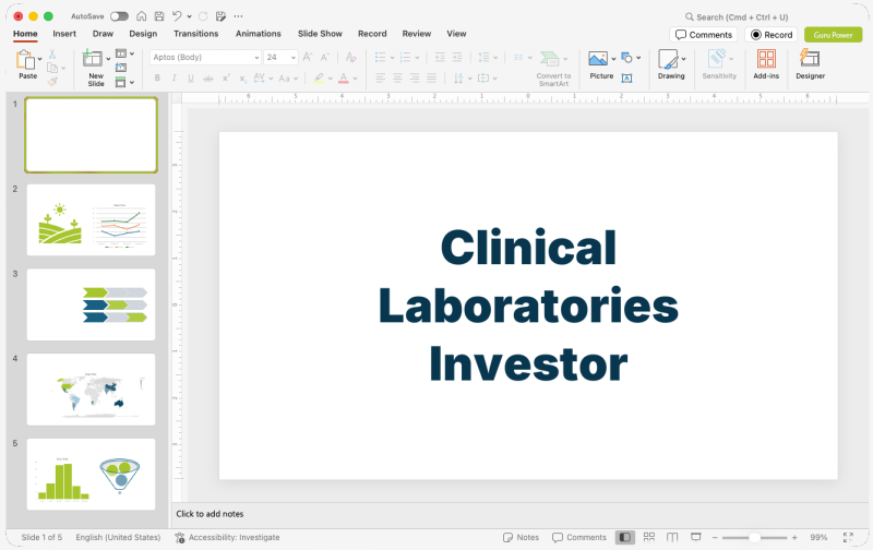 Clinical Laboratories Investor Pitch-Deck