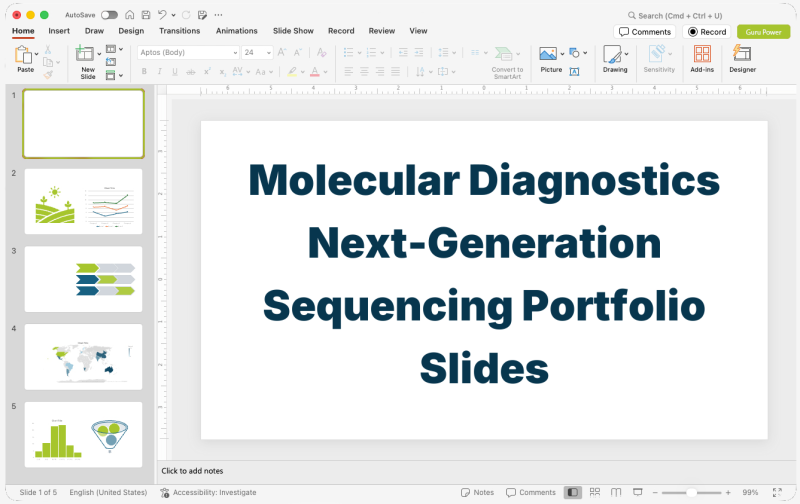 Molecular Diagnostics Next-Generation Sequencing Portfolio Slides