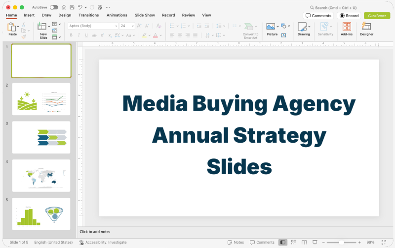Media Buying Agency Annual Strategy Slides