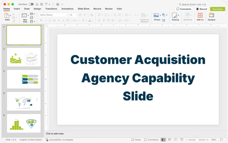 Customer Acquisition Agency Capability Slide-Deck