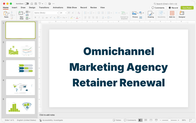 Omnichannel Marketing Agency Retainer Renewal Presentation