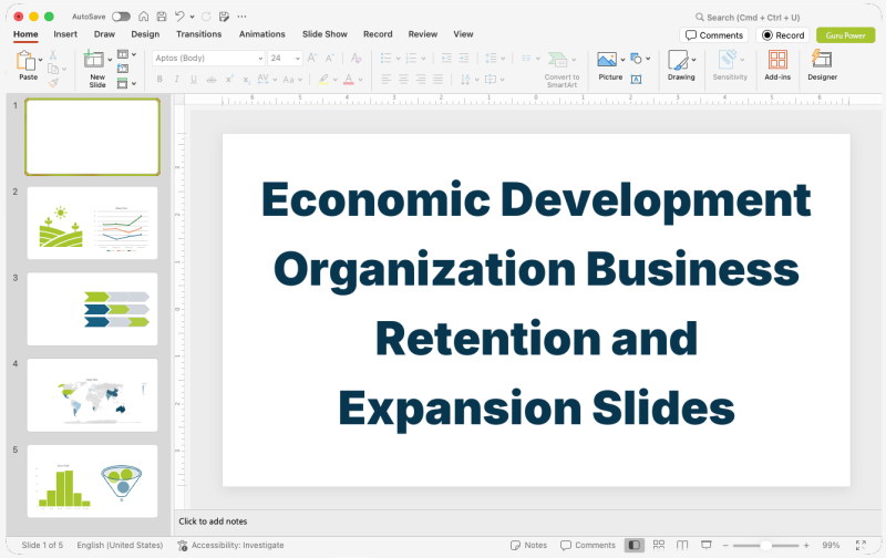 Economic Development Organization Business Retention and Expansion Slides