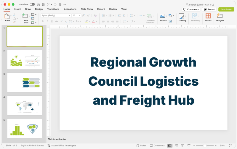 Regional Growth Council Logistics and Freight Hub Pitch-Deck