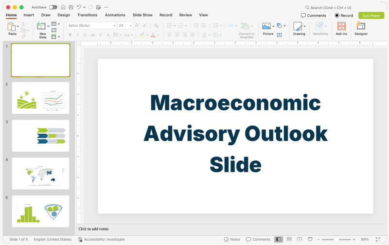 Macroeconomic Advisory Outlook Slide-Deck