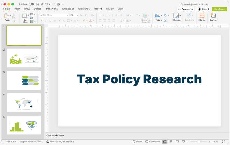 Tax Policy Research Pitch-Deck