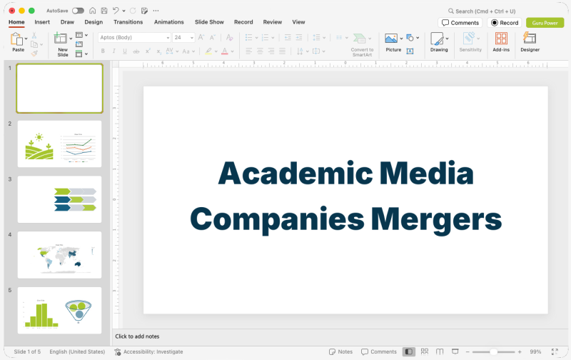 Academic Media Companies Mergers Pitch-Deck