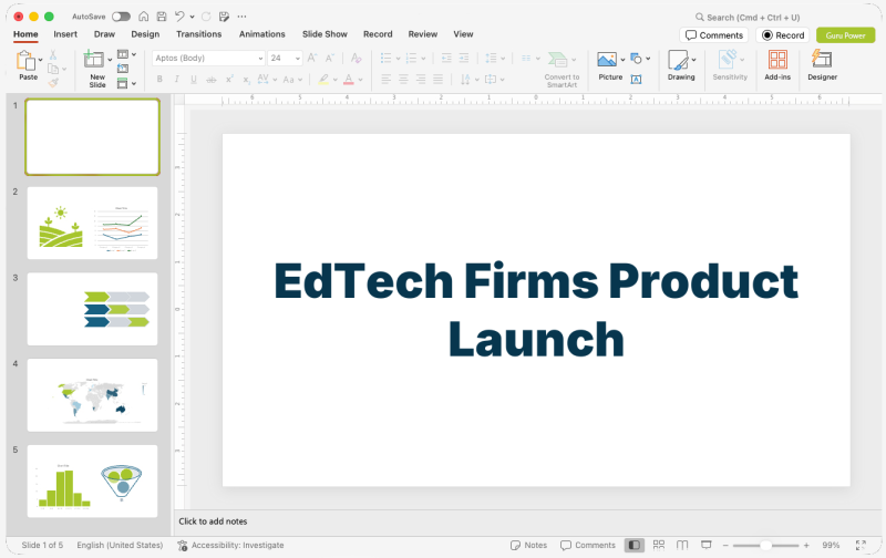EdTech Firms Product Launch Presentation