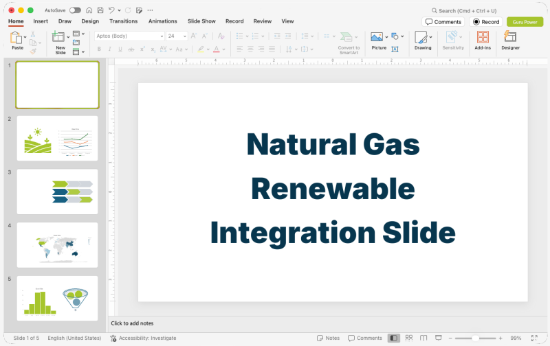 Natural Gas Renewable Integration Slide-Deck