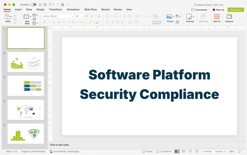 Software Platform Security Compliance Pitch-Deck