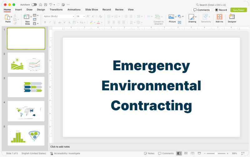 Emergency Environmental Contracting Presentation