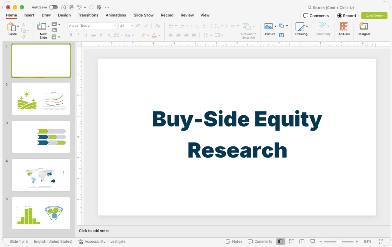 Buy-Side Equity Research Pitch-Deck