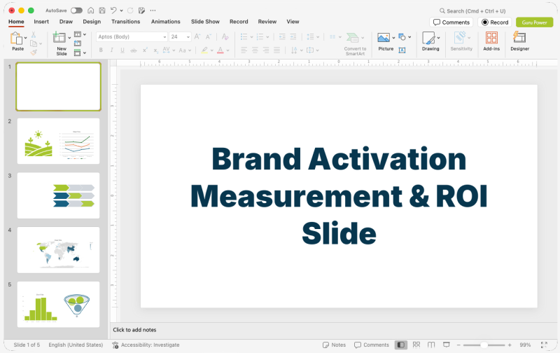 Brand Activation Measurement & ROI Slide-Deck