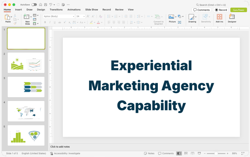 Experiential Marketing Agency Capability Presentation