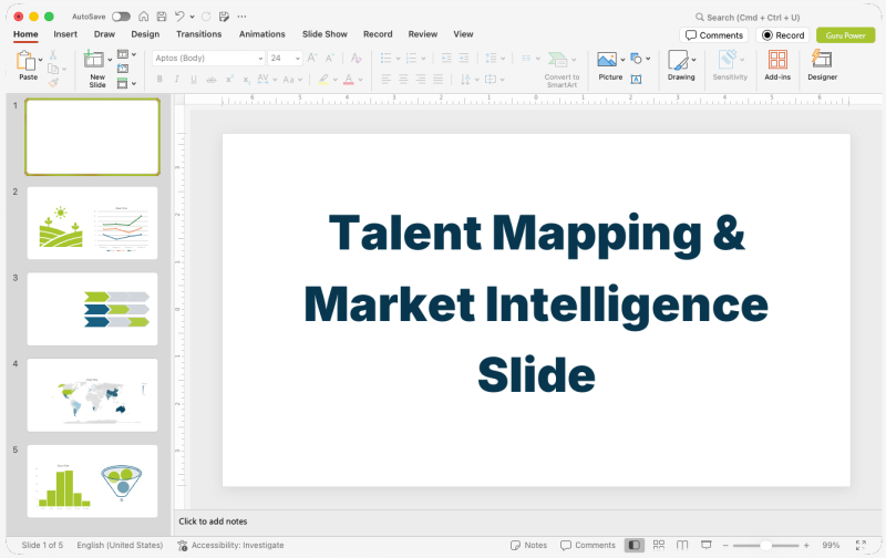 Talent Mapping & Market Intelligence Slide-Deck