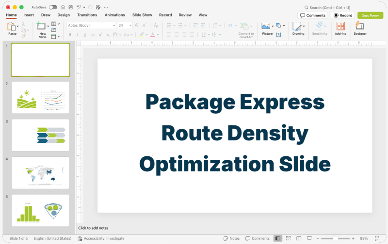 Package Express Route Density Optimization Slide-Deck