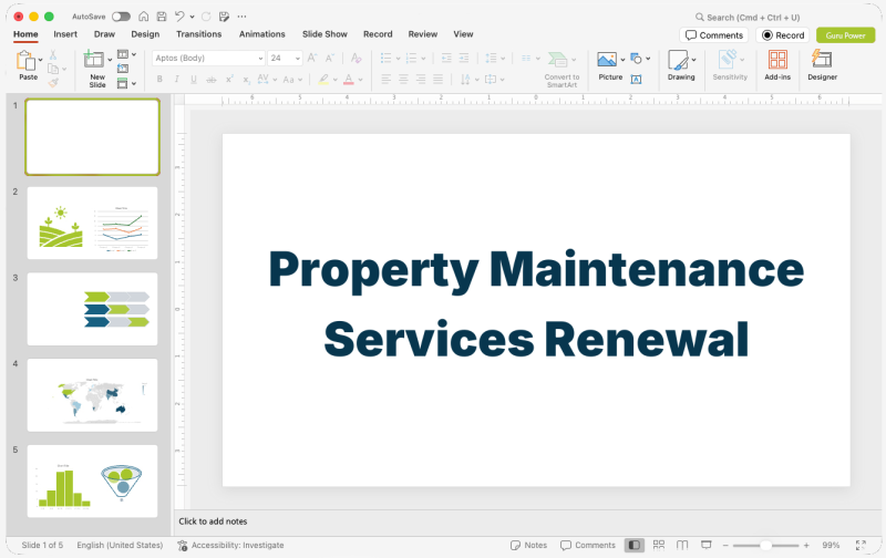 Property Maintenance Services Renewal Deck
