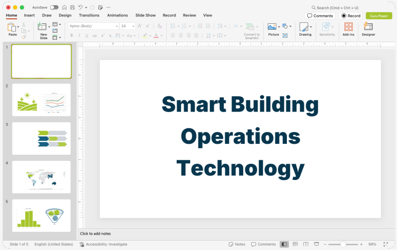 Smart Building Operations Technology Presentation