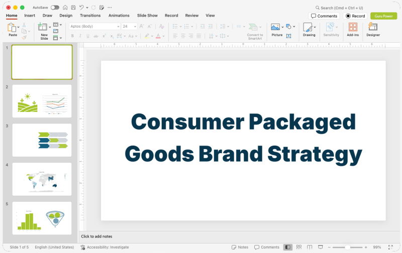 Consumer Packaged Goods Brand Strategy Deck