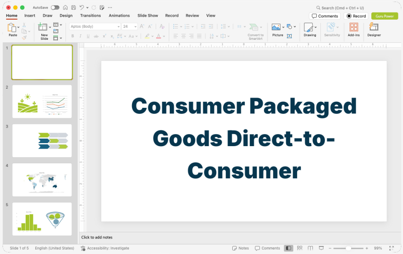 Consumer Packaged Goods Direct-to-Consumer Pitch-Deck