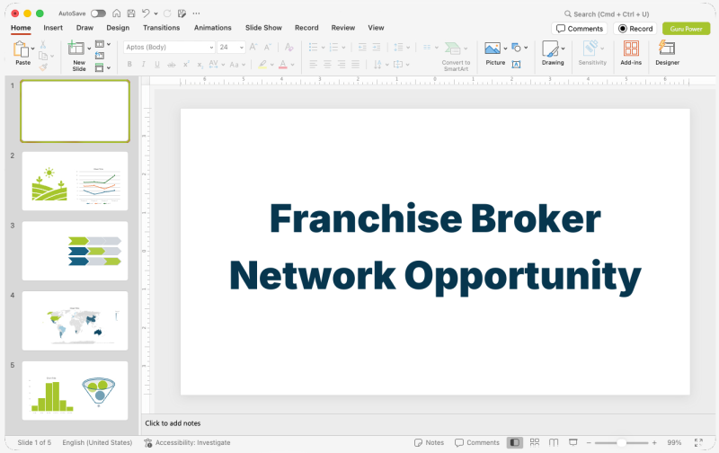 Franchise Broker Network Opportunity Presentation