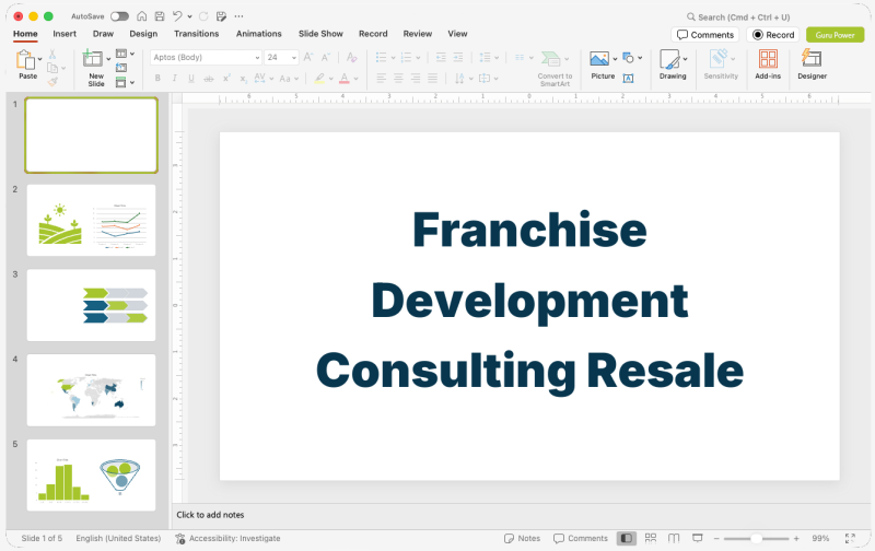 Franchise Development Consulting Resale Presentation