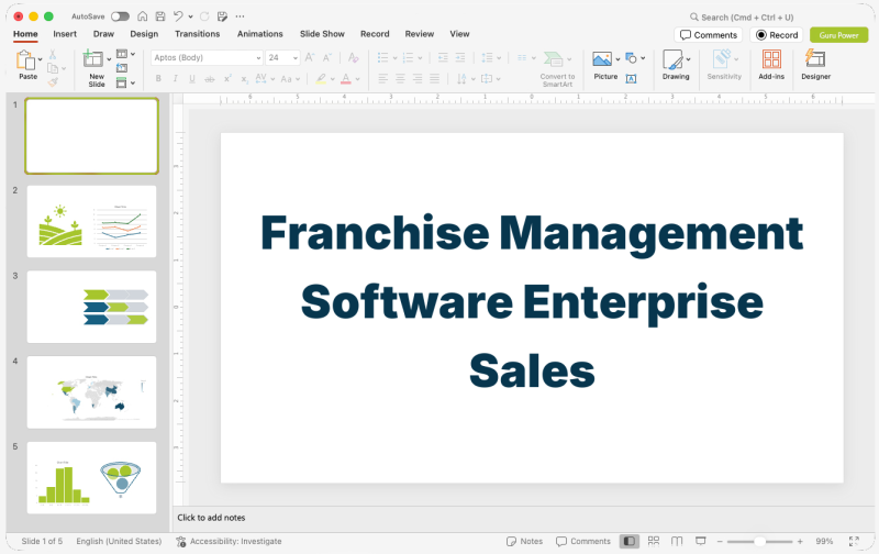 Franchise Management Software Enterprise Sales Presentation