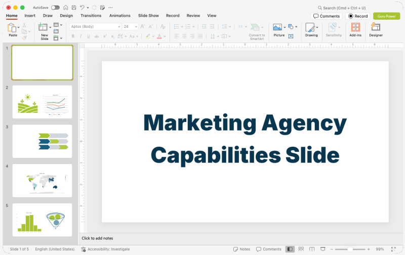 Marketing Agency Capabilities Slide-Deck