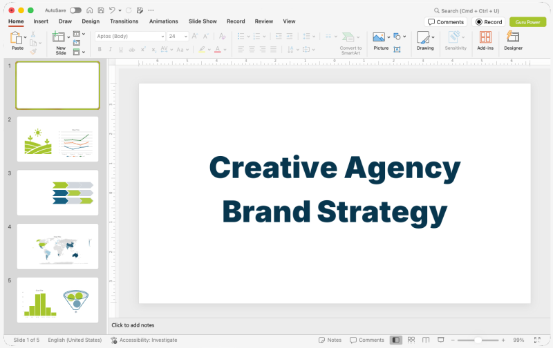 Creative Agency Brand Strategy Presentation