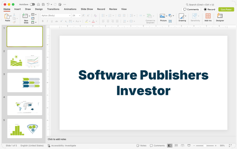 Software Publishers Investor Pitch-Deck