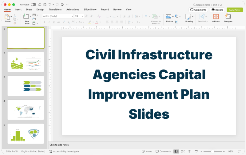 Civil Infrastructure Agencies Capital Improvement Plan Slides