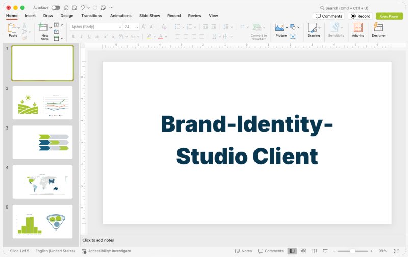 Brand-Identity-Studio Client Pitch Presentation
