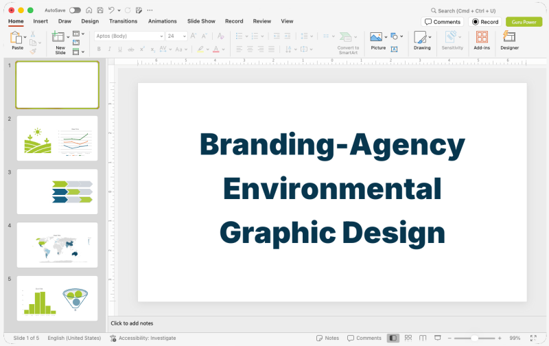 Branding-Agency Environmental Graphic Design Presentation