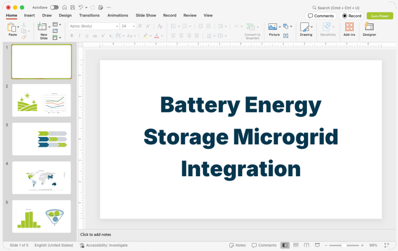 Battery Energy Storage Microgrid Integration Presentation