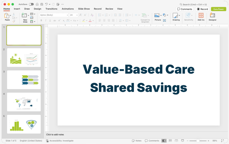 Value-Based Care Shared Savings Presentation