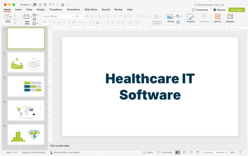 Healthcare IT Software Pitch-Deck