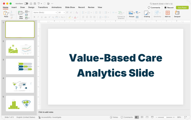 Value-Based Care Analytics Slide-Deck