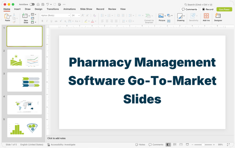 Pharmacy Management Software Go-To-Market Slides