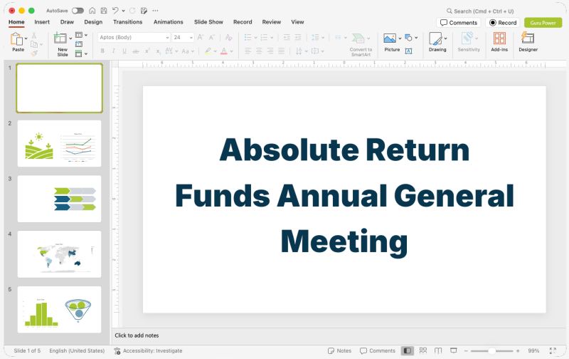 Absolute Return Funds Annual General Meeting Presentation